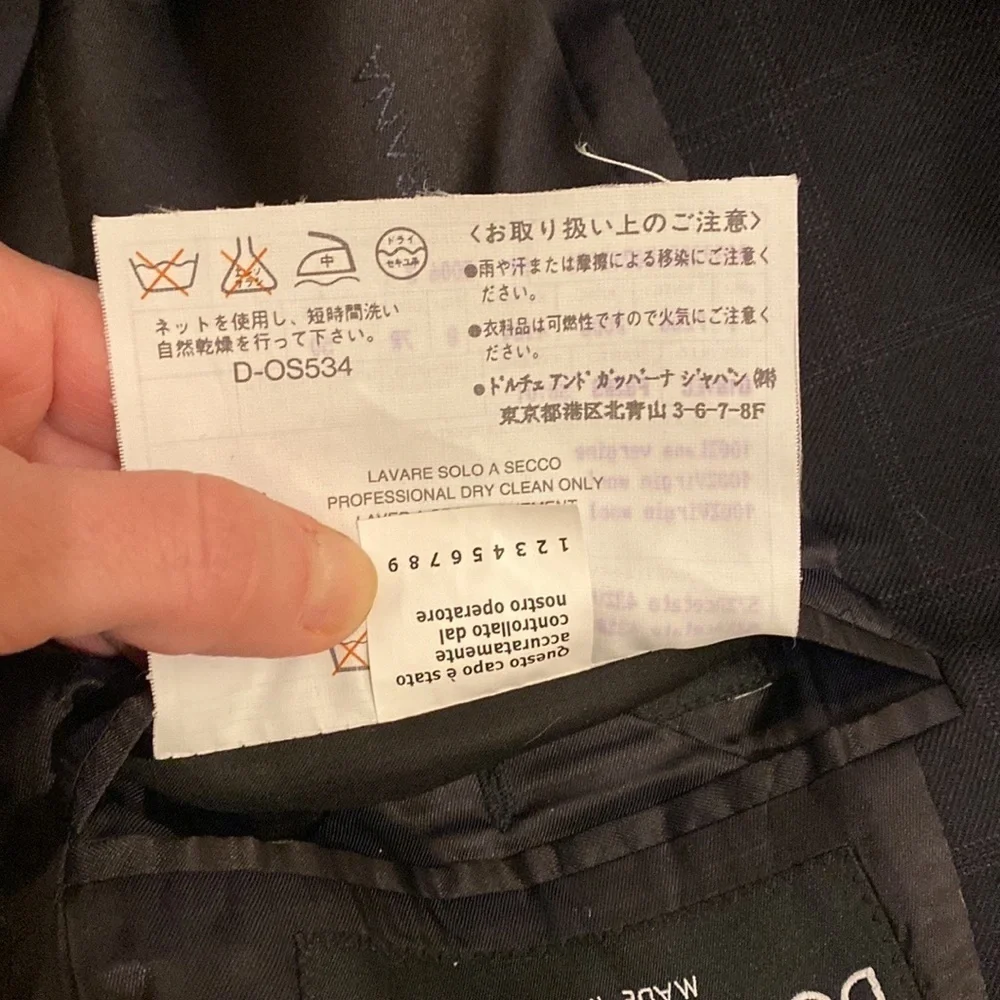 Dolce & Gabbana virgin  wool blazer . Size 50